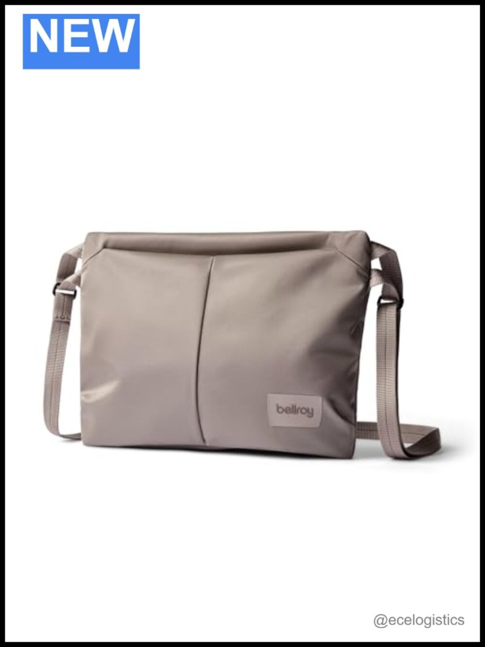 Slimline Crossbody Travel Pouch Bag with Adjustable Strap, Recycled Nylon